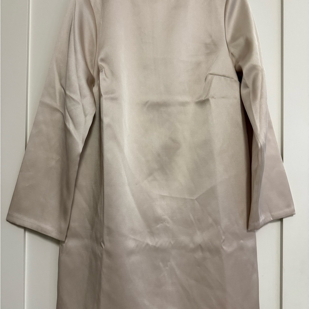 H&M Champagne Tailored Silhouette Dress